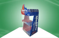 Healthcare Vitamin Cardboard Counter Display With PET Cover To Avoid Thieves