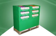 نمایش پالت کارتن سبز برای محصولات پوستی با 6 سینی