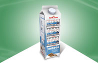 شیر - کارتن - قفسه های نمایش مقوایی شکل پایه نمایش کف برای شیر