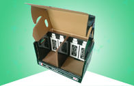 جعبه های راه راه چاپ شده سفارشی با دوام ، جعبه کاغذی شراب با روکش براق