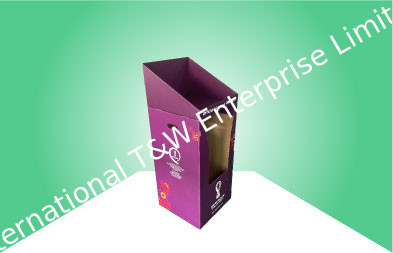 خرید 100٪ مقوا قابل بازیافت واحدهای نمایش ایستاده رایگان برای توپ پا / بطری نوشیدنی online manufacture