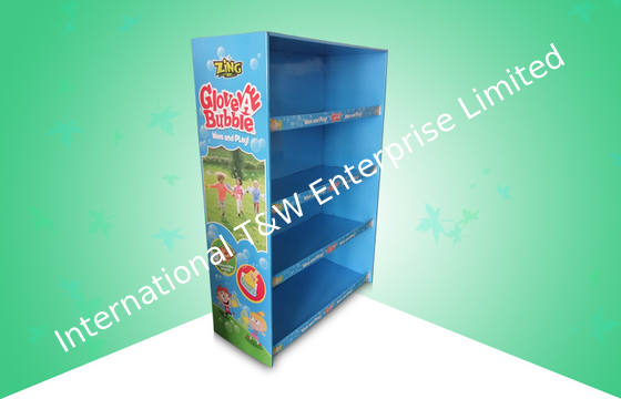 خرید OEM / ODM 4 صفحه نمایش مقوا جعبه قفسه دارای دو جداره کاغذ دیواری است online manufacture