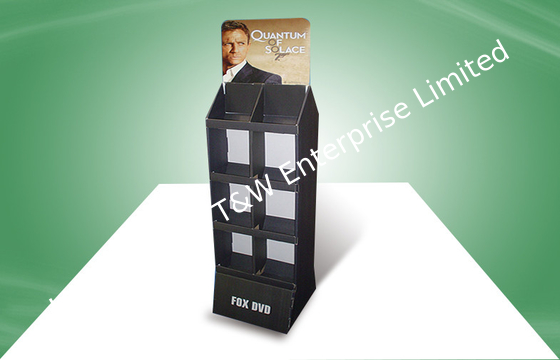 خرید صفحه نمایش بازرگانی انعطاف پذیر باز و بسته بندی برای نمایش دیسک های DVD و کتاب online manufacture