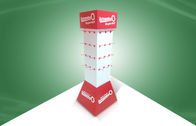 فروشگاه 100٪ بازیافت قرمز Cardboard POP POS نمایش پایه ایستاده پایه