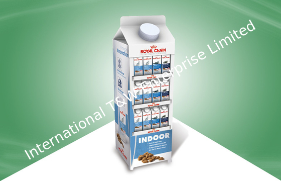 خرید شیر - کارتن - قفسه های نمایش مقوایی شکل پایه نمایش کف برای شیر online manufacture