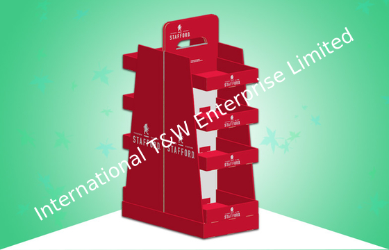 خرید مقررات سنگین وظیفه کارتن نمایش دو صورت نمایش چهار قفسه برای تبلیغ online manufacture