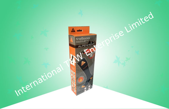 خرید 400gsm Art - جعبه های بسته بندی کاغذ طراحی مختصر برای بسته بندی جوراب های آتش online manufacture