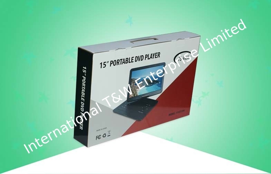 خرید جعبه های کاغذی چاپی سفارشی بسته بندی شده DVD Player با لایه لایه براق online manufacture