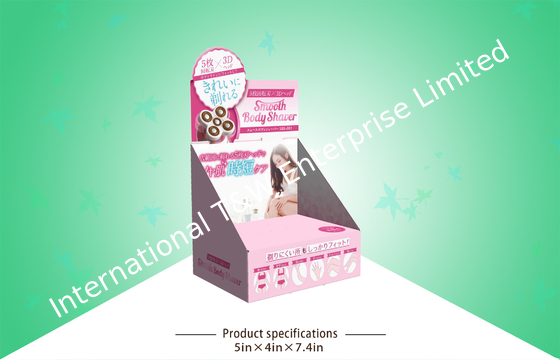 خرید 350GSM Artpaper Shaver Countertop Display Box SGS مونتاژ آسان online manufacture