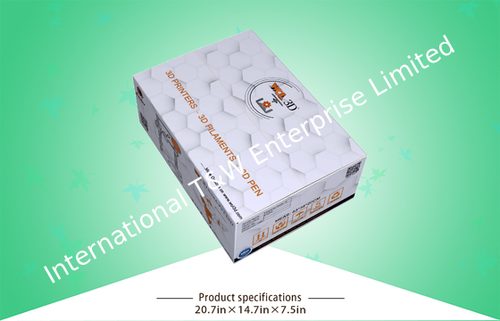 خرید جعبه موج دار دو جداره 350gsm CCNB CMYK برای چاپگر سه بعدی online manufacture