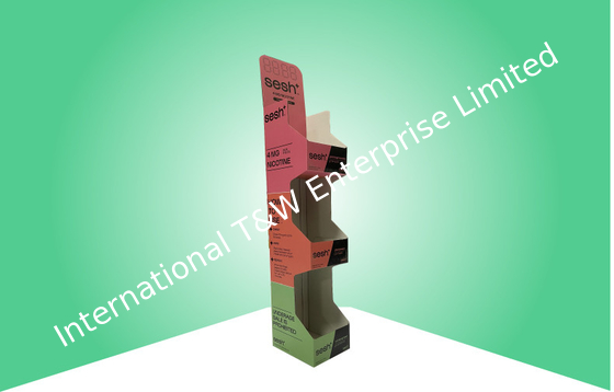 خرید نمایشگر 3 طبقه جانبی / صفحه نمایش بال برقی راه راه با سه جیب online manufacture