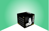 جعبه های بسته بندی کاغذ راه راه اقلام نوشیدنی گربه / جعبه کاغذی اقلام حیوان خانگی