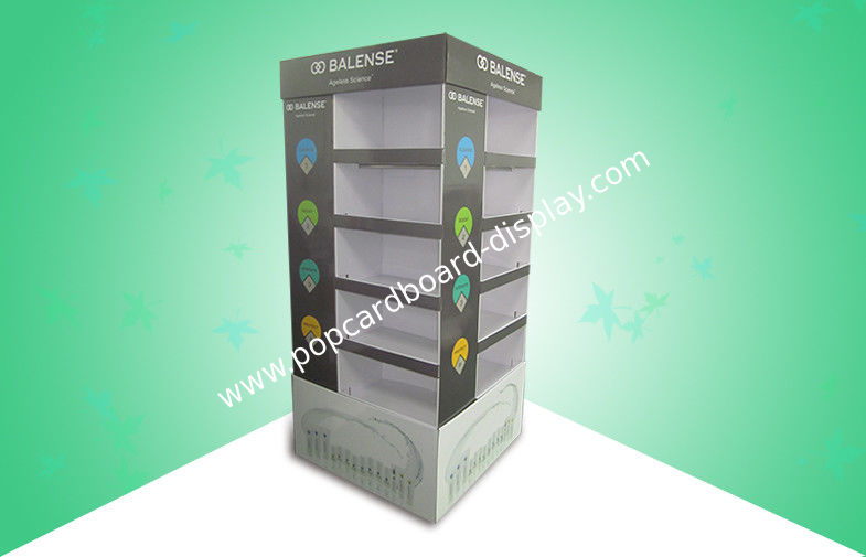 Five Sheves Four Face Show Pop Cardboard Display Stands Promoting Skincare Products