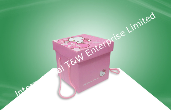 قیمت خوب Decorative Pink Hellokitty Paper Gift Box With Handle For Packing Snacks آنلاین