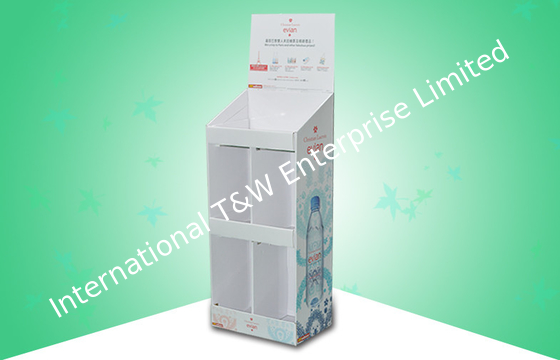 قیمت خوب Bottle Pure Water Corrugated Cardboard Floor Display Stands With Strong Design آنلاین