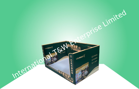 قیمت خوب سینی های PDQ مقوایی Walmart برای فروش آرد ذرت / مواد غذایی با طراحی Stackup آنلاین
