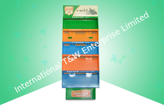 قیمت خوب Eye Catching Free Standing Cardboard Displays Selling Dog Foods , 4 colors CYMK Printing آنلاین