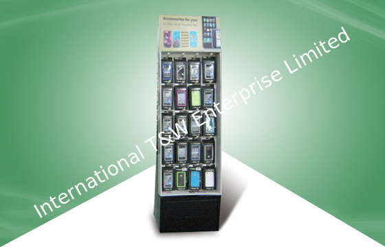 قیمت خوب Shop Cardboard Product Floor Display Stands With Hook For Ipone / Ipad آنلاین