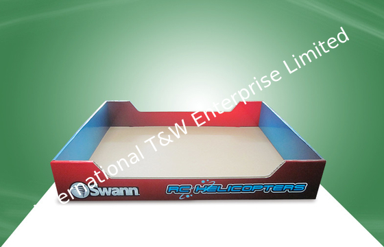 قیمت خوب Flexo Color PDQ Storage Tray Cardboard Food Trays With Matt / Glossy Oil آنلاین