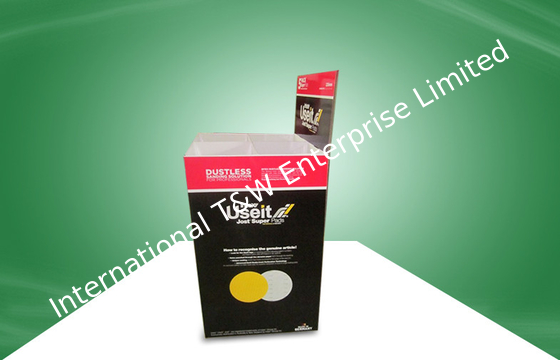قیمت خوب Black Recyclable Cardboard Dump Bins Glossy / Matt PP Lamination For Retail Store آنلاین