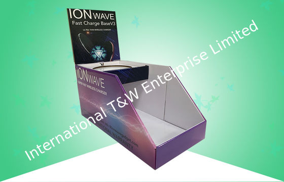 قیمت خوب صفحه نمایش مقوا دو لایه براق PP صفحه نمایش برای شارژر بی سیم آنلاین