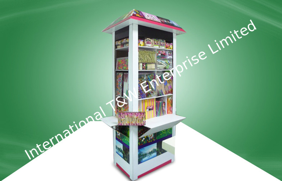 قیمت خوب Unique Design House Shape  Cardboard Display Stand Floor  Display For Picnic Items آنلاین