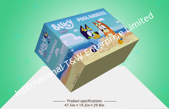 قیمت خوب جعبه های بسته بندی راه راه Half Pallet 350gsm CCNB SGS For Toys آنلاین