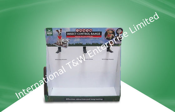 قیمت خوب Customized Cardboard Countertop Displays With Hooks To Hang Pet Products آنلاین